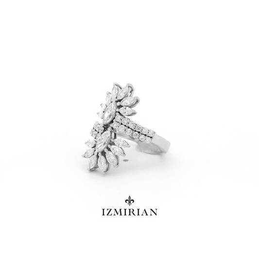 Marquise Crown Diamond Wrap Ring