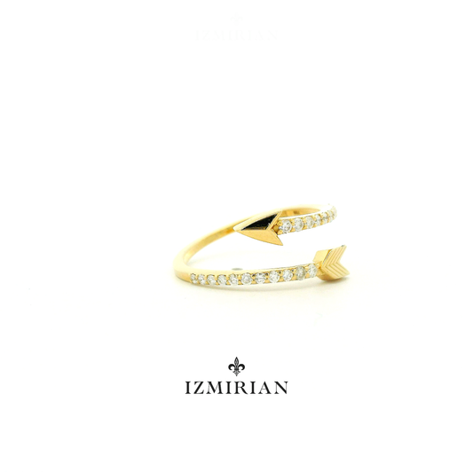 Wrapped Arrow Diamond Ring