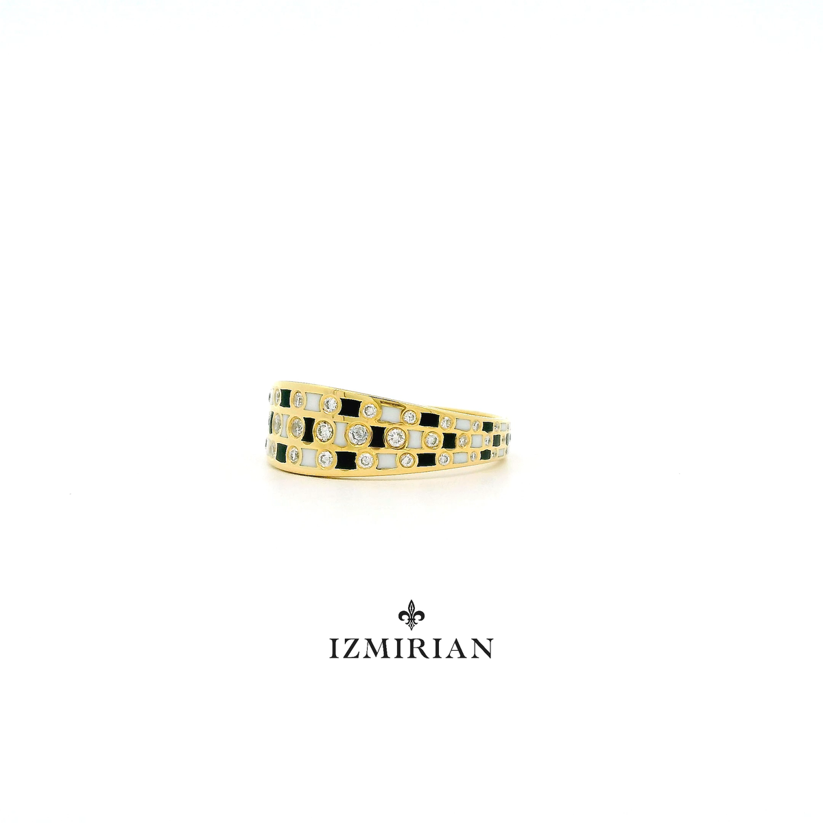 Checkered Mosaic Diamond Ring