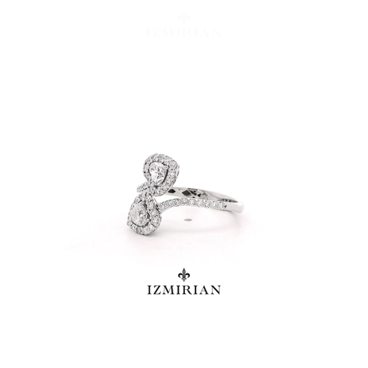 Twin Hearts Diamond Ring