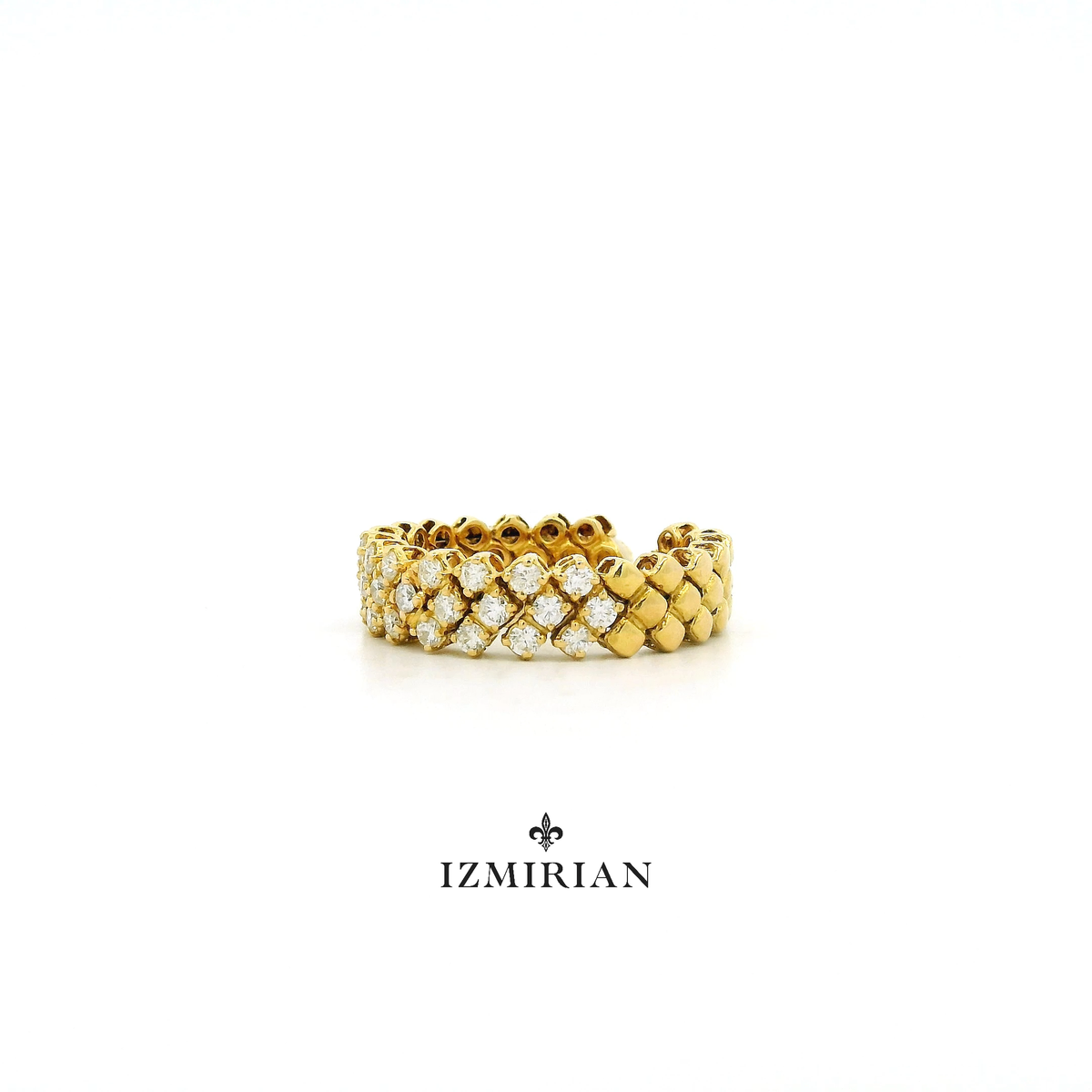 Chevron Diamond Open Ring