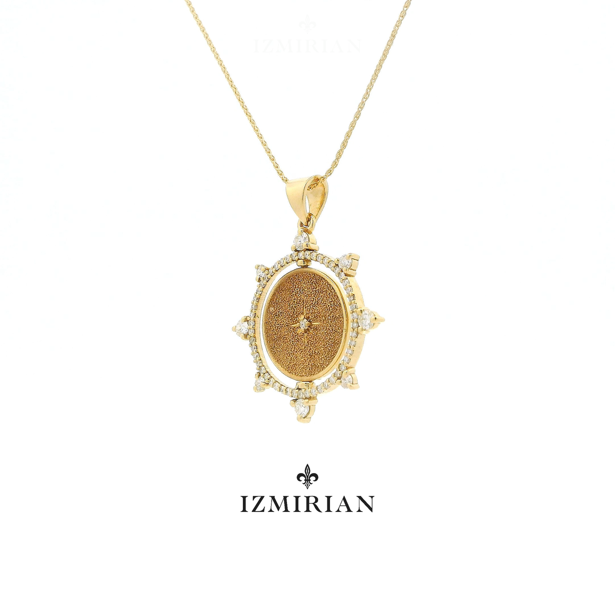 Solstice Diamond Medallion Necklace
