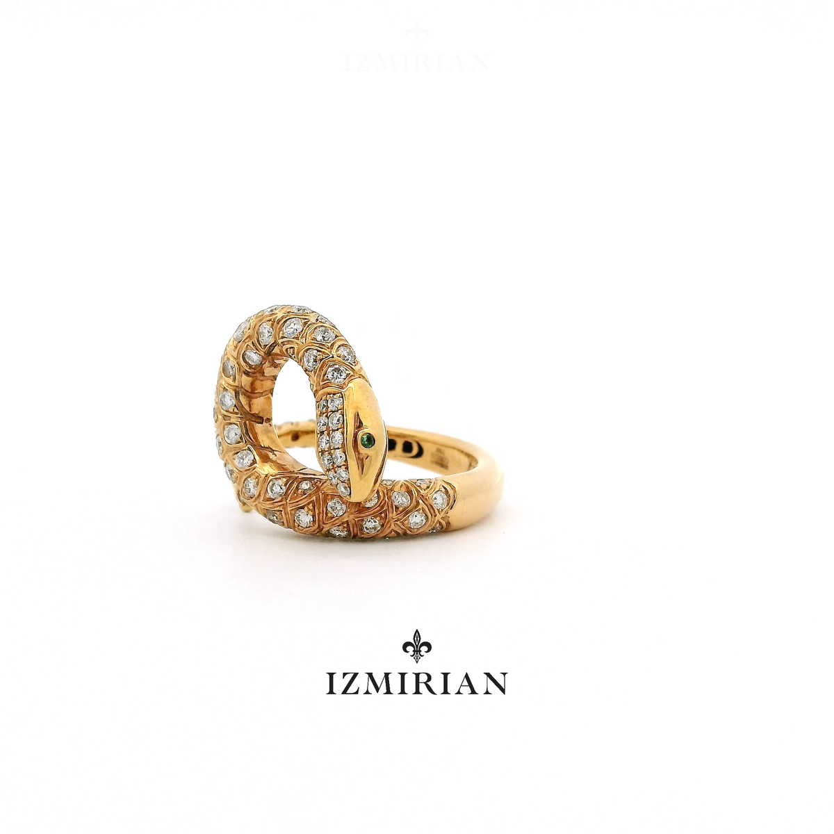 Serpentine Diamond Ring