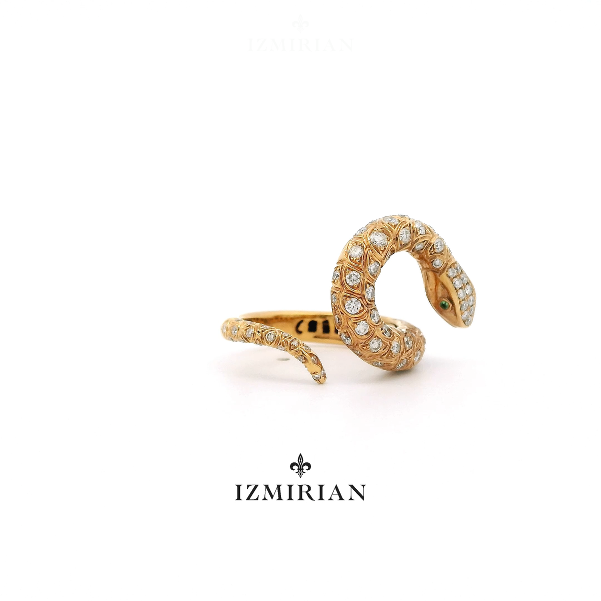 Serpentine Diamond Ring