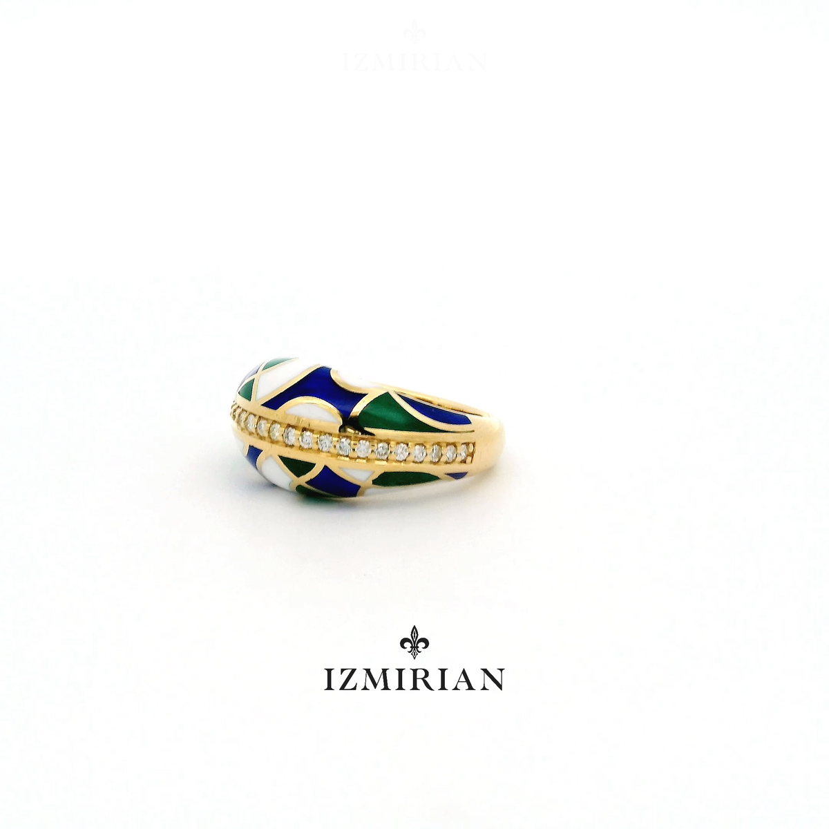 Chromatic Mosaic Diamond Ring