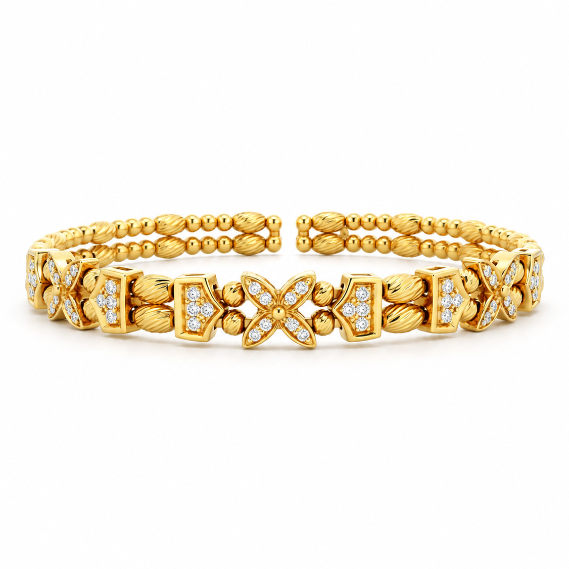 Florentine Diamond Cuff