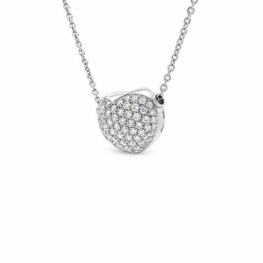 Pavé Heart Diamond Necklace
