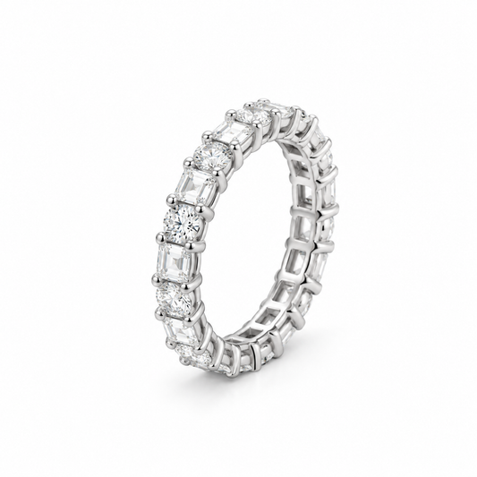 Alternating Diamond Eternity Band