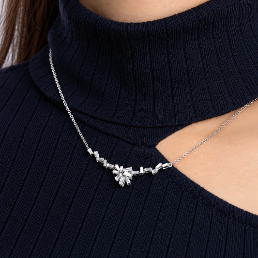 Baguette Milky Way Diamond Necklace