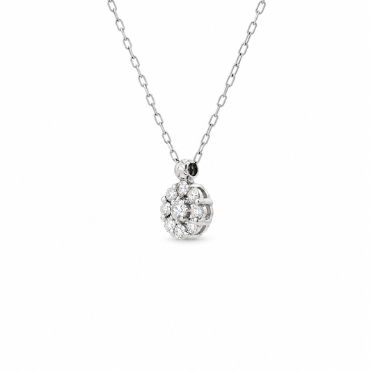 Diamond Cluster Necklace