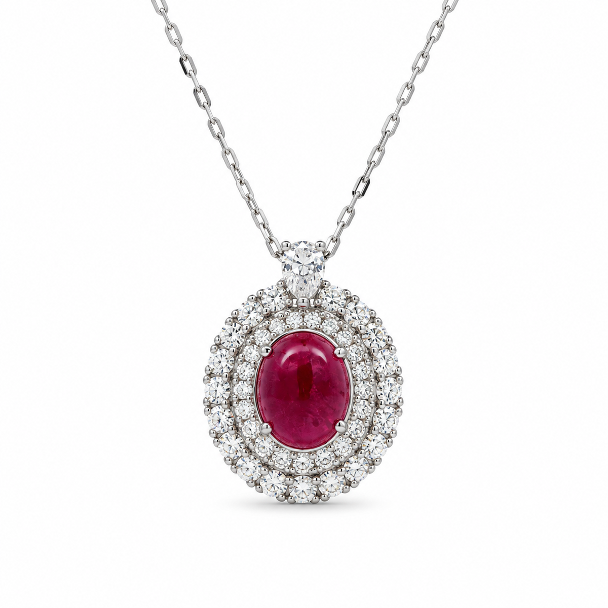 Rouge Éclat Diamond Necklace in white gold