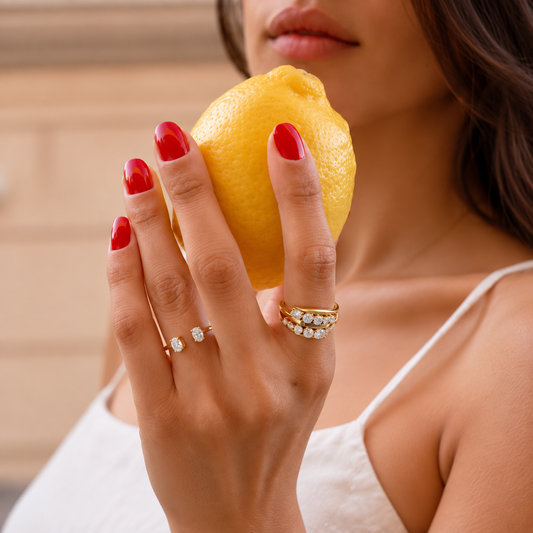 Oval Moi et Toi Diamond Ring