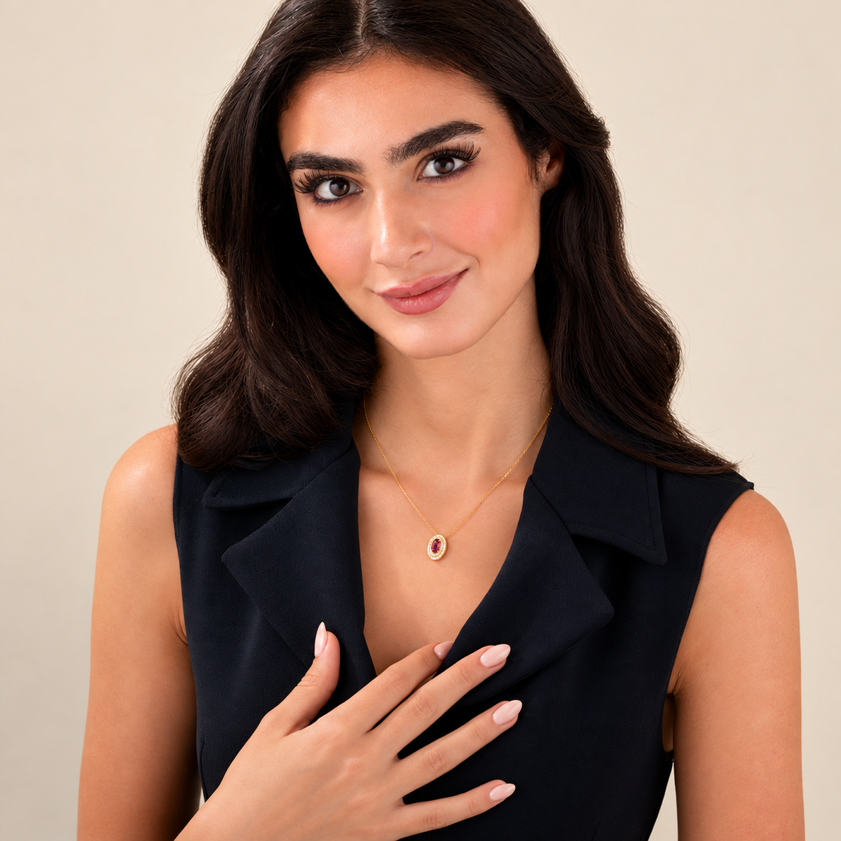 Rosé Radiance Diamond Necklace