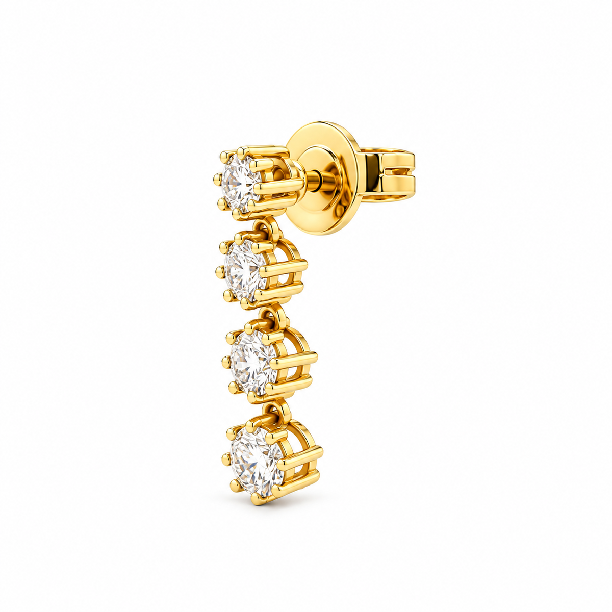 Cascade Diamond Drop Earring