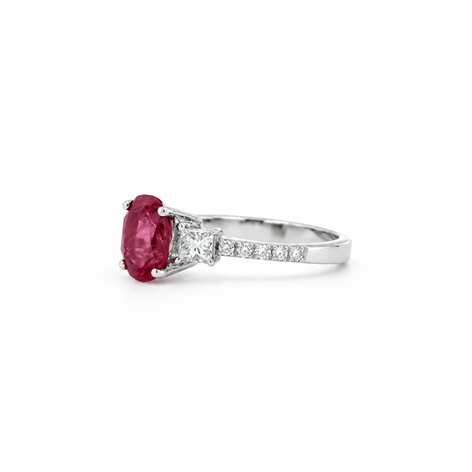 Scarlet Trinity Diamond Ring by Izmirian Jewellery