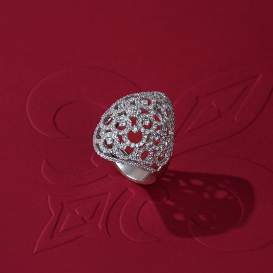 Diamond Filigree Dome Ring