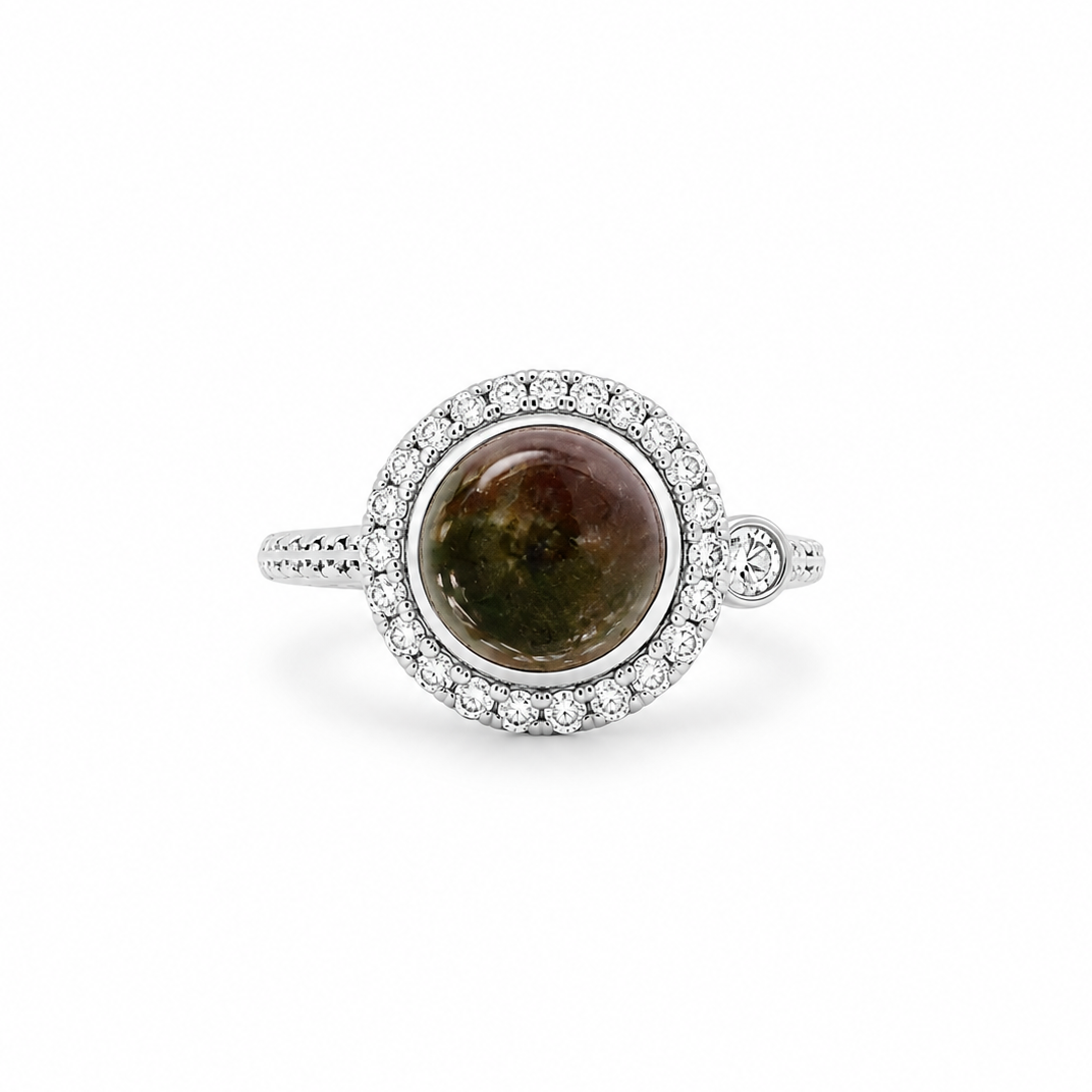 Tourmaline Tales Diamond Ring in white gold