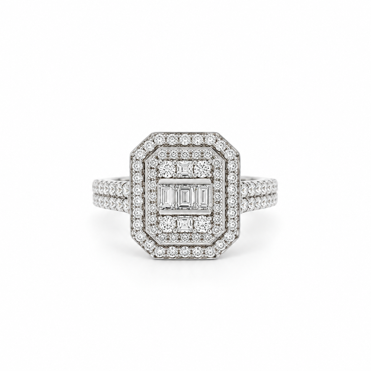 Halo Set Rings