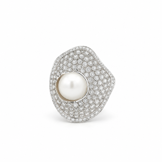 Pearly Cala Diamond Ring