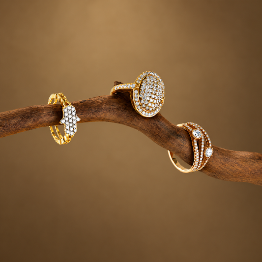 Diamond Pavé Dome Ring