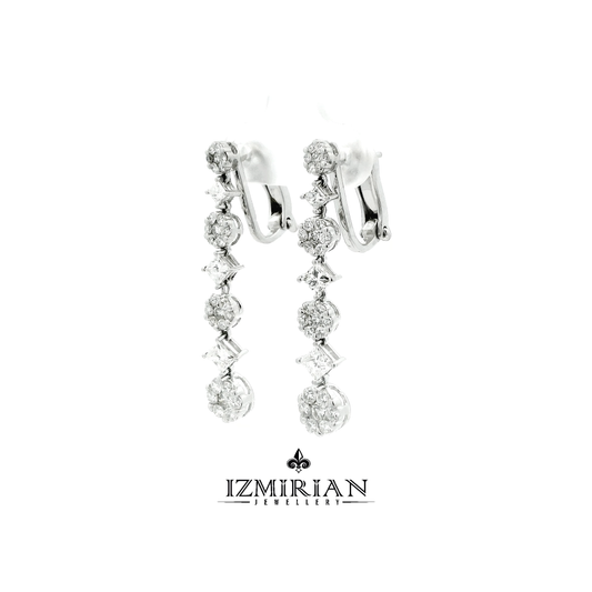 Diamond Cascade Drop Earrings
