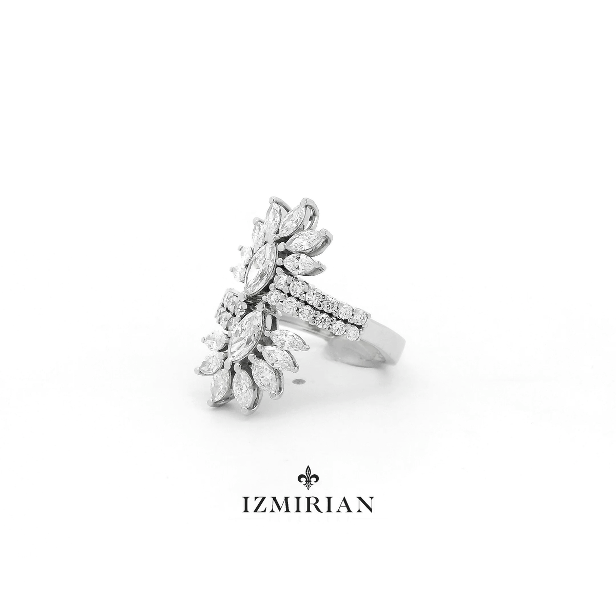 Marquise Crown Diamond Wrap Ring