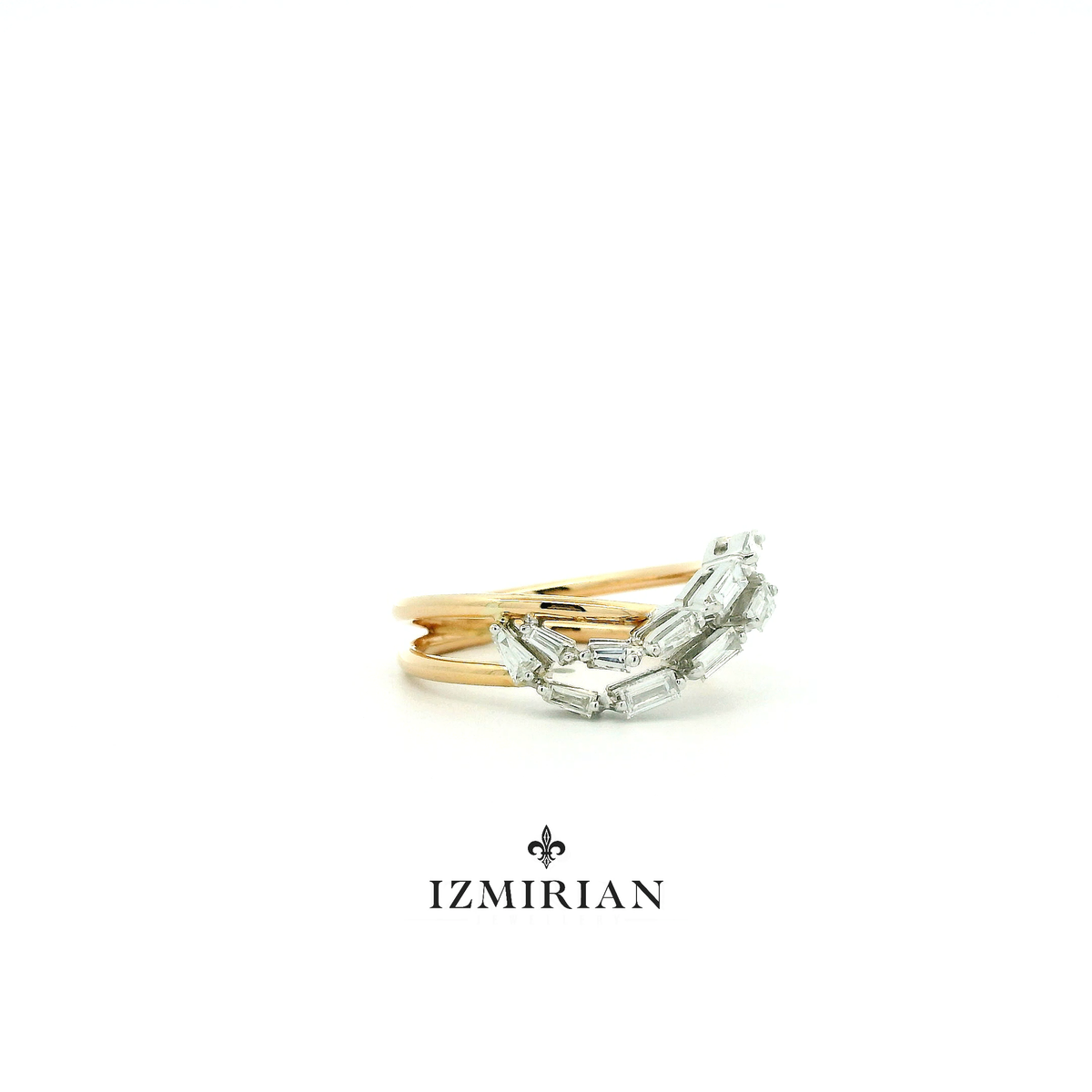 Baguette Wave Diamond Ring