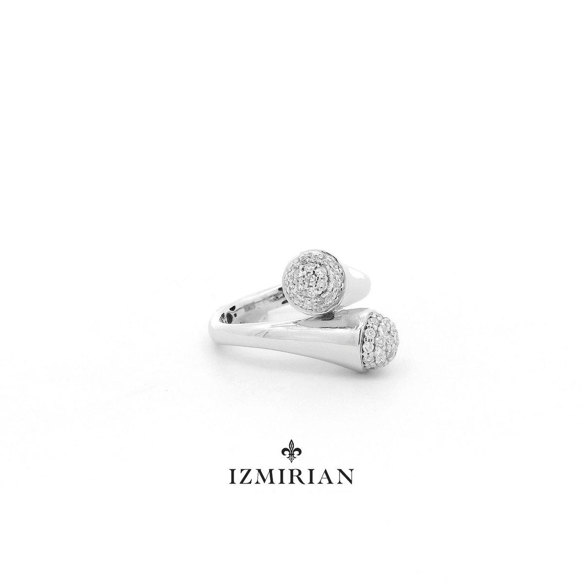 Pavé Diamond Open-Wrap Ring