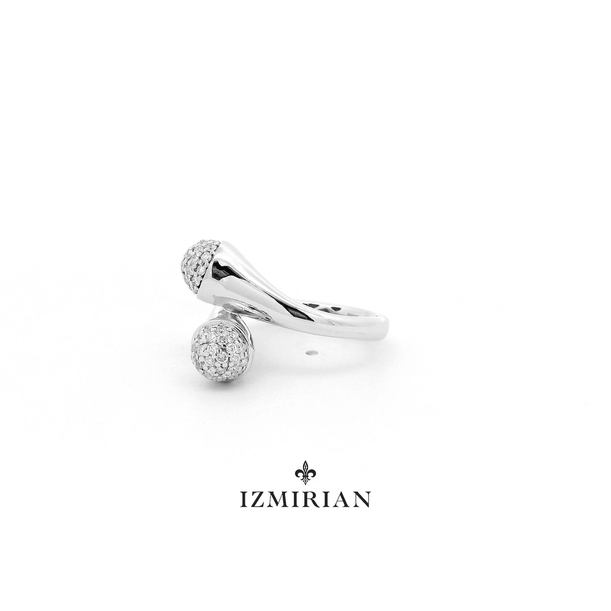 Pavé Diamond Open-Wrap Ring