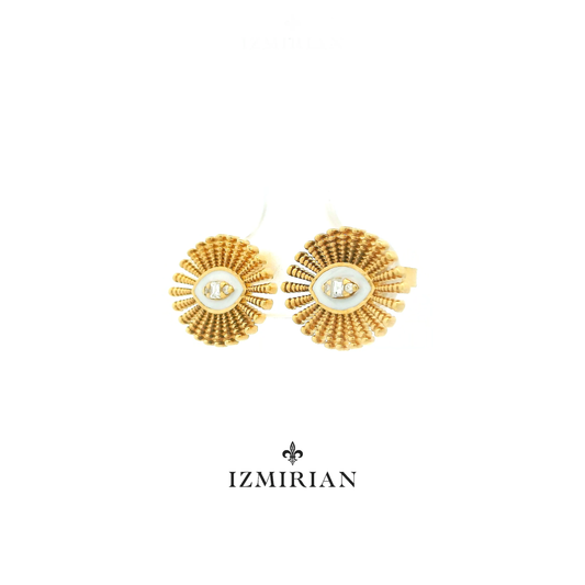 Eye in the Sun Diamond Earrings