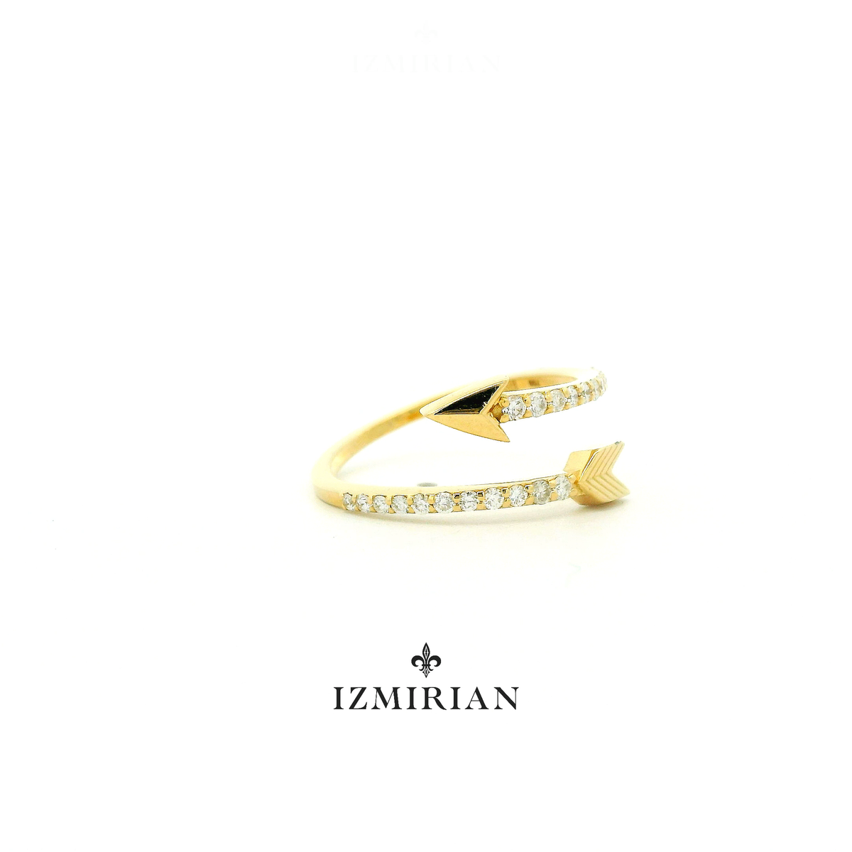 Wrapped Arrow Diamond Ring