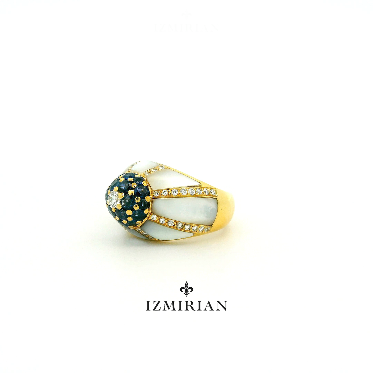Sapphire Soleil Diamond Ring