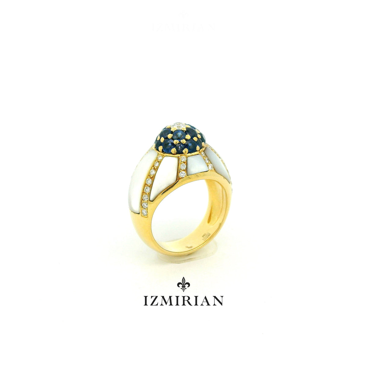 Sapphire Soleil Diamond Ring