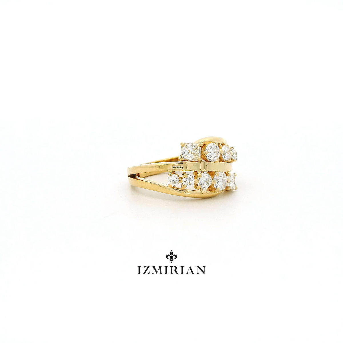 Interlock Diamond Ring