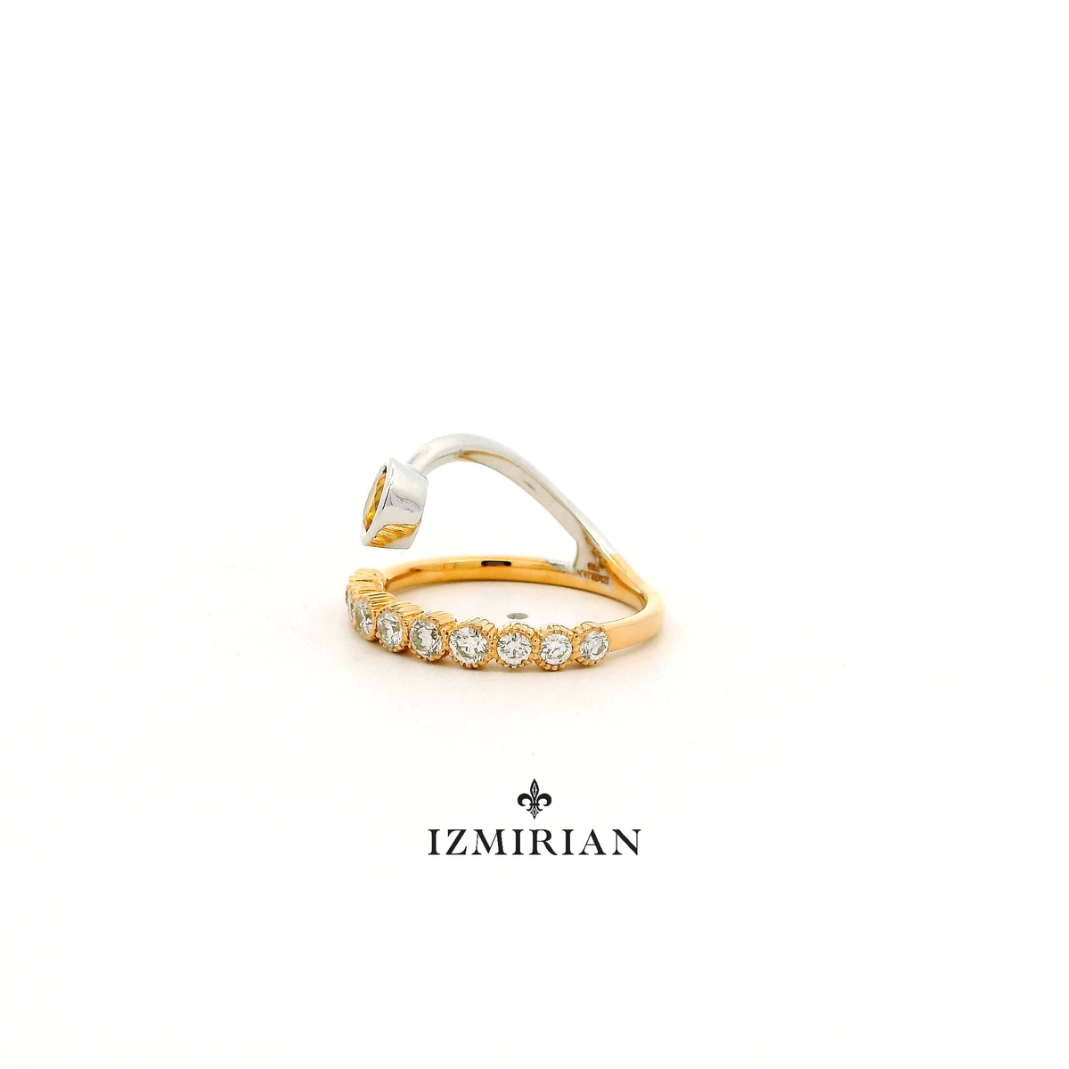 Sapphire Sunflare Diamond Ring