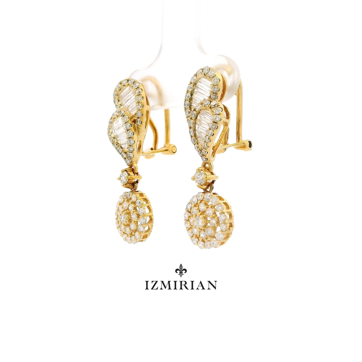 Radiance Baguette Drops Earrings