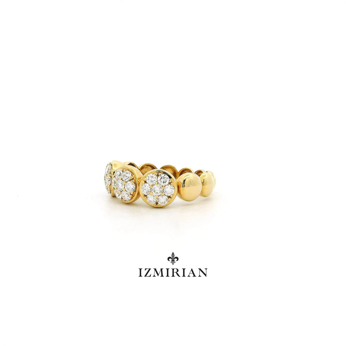 Circles Diamond Cluster Ring