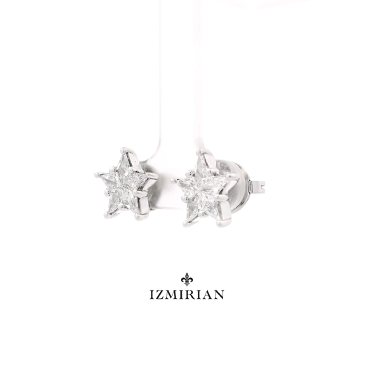 Star Diamond Stud Earrings