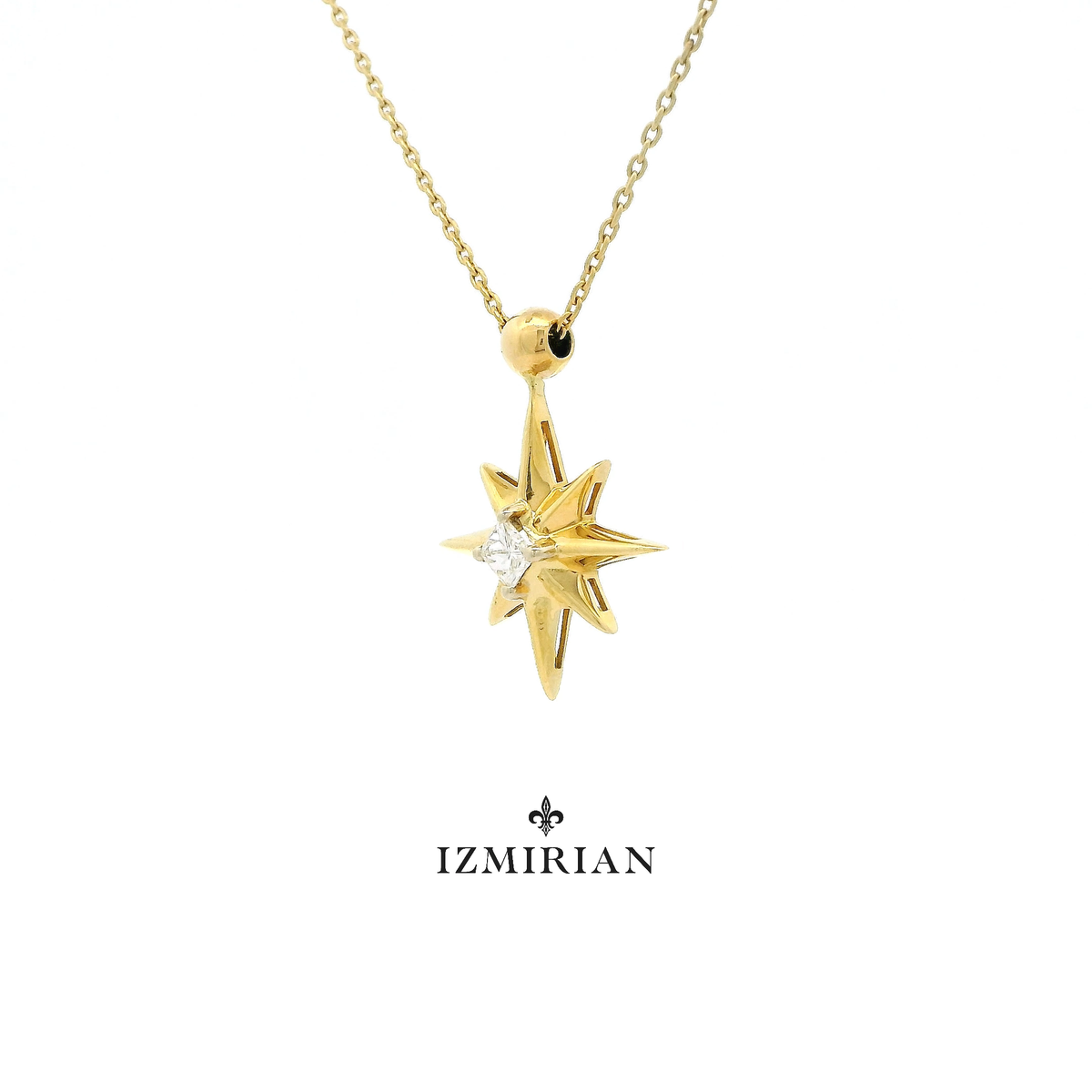 Stellar Diamond Burst Necklace