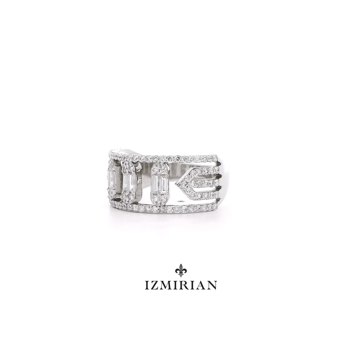 Baguette Columns Diamond Ring