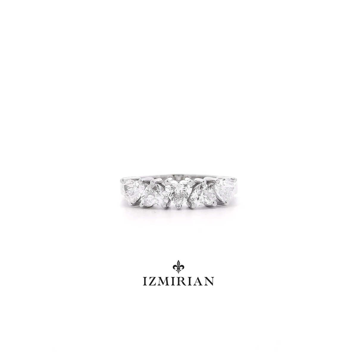 Inverted Hearts Diamond Ring