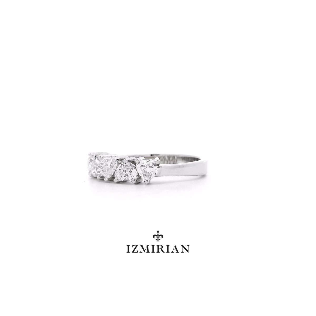 Inverted Hearts Diamond Ring