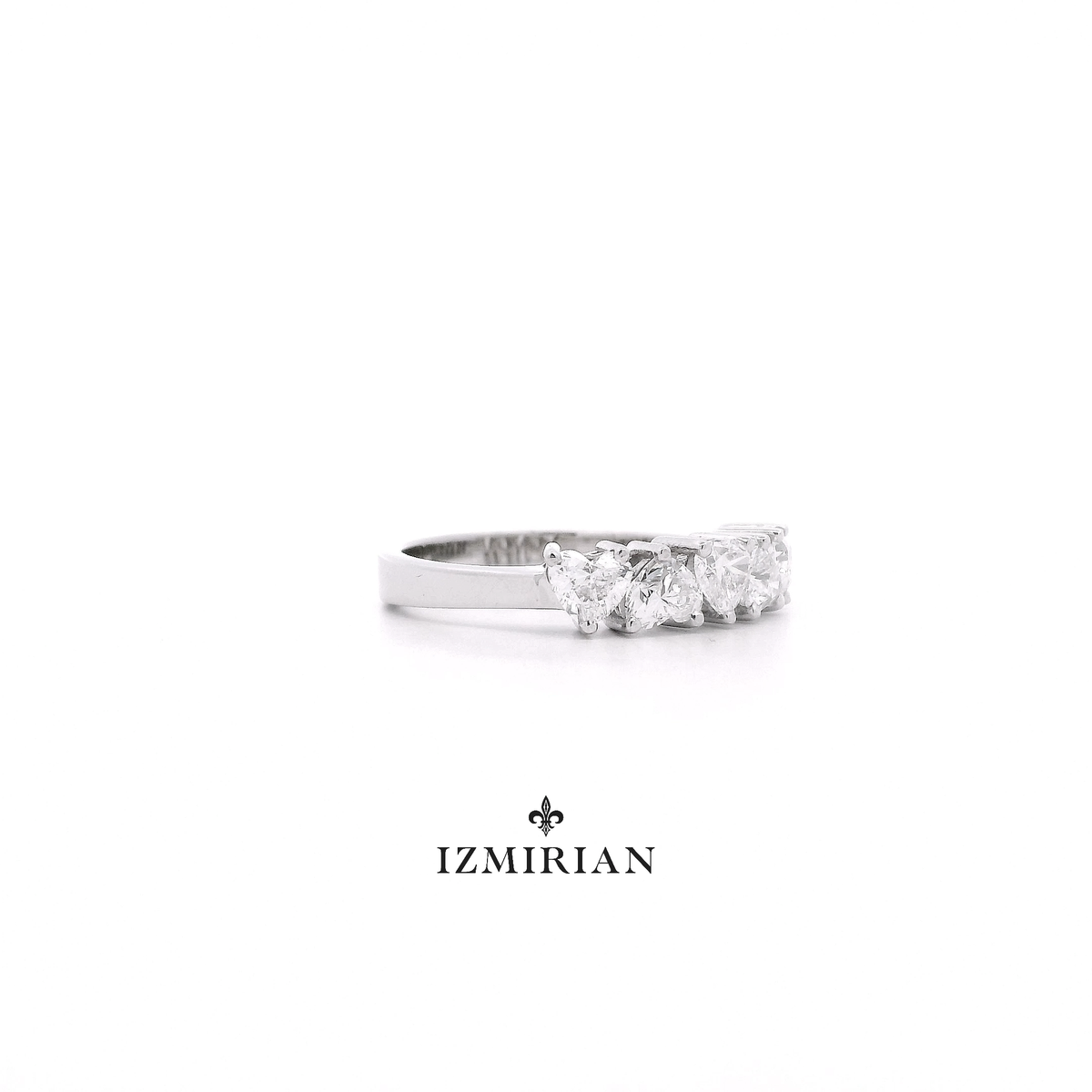 Inverted Hearts Diamond Ring