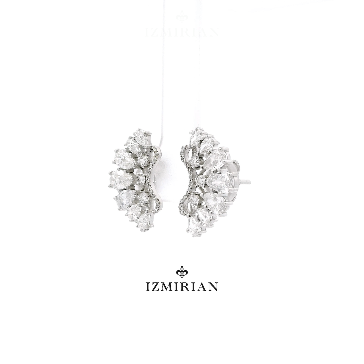 Diamond Tiara Earrings