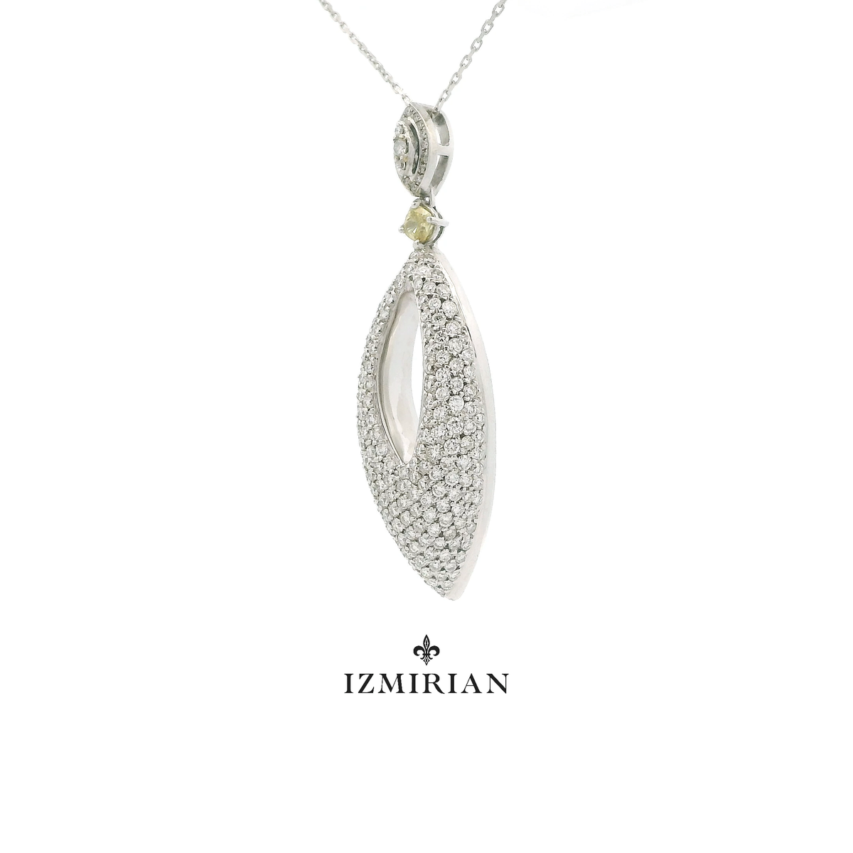 Pavé Marquise Drop Necklace
