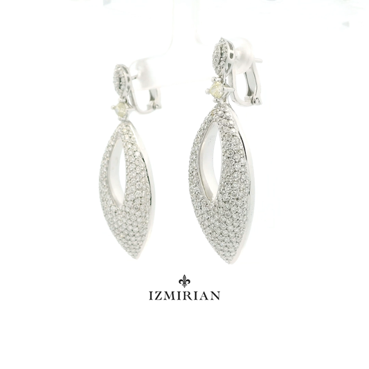 Pavé Marquise Drop Earrings
