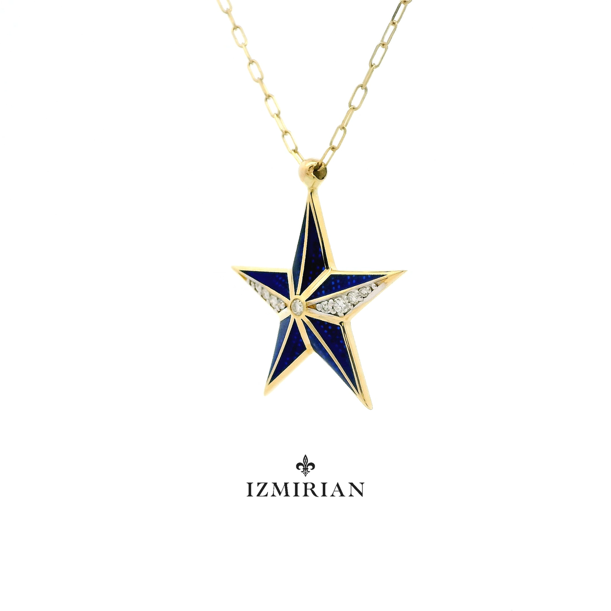 Dimensional Star Diamond Necklace