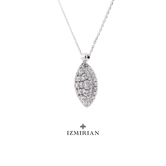 Marquise Cluster Diamond Necklace
