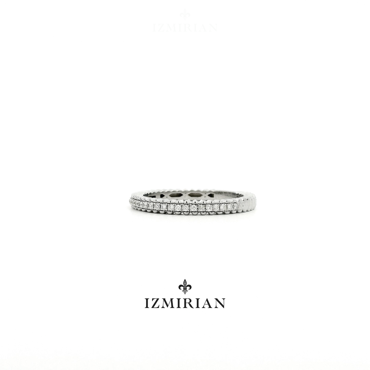 Beaded Diamond Eternity Ring