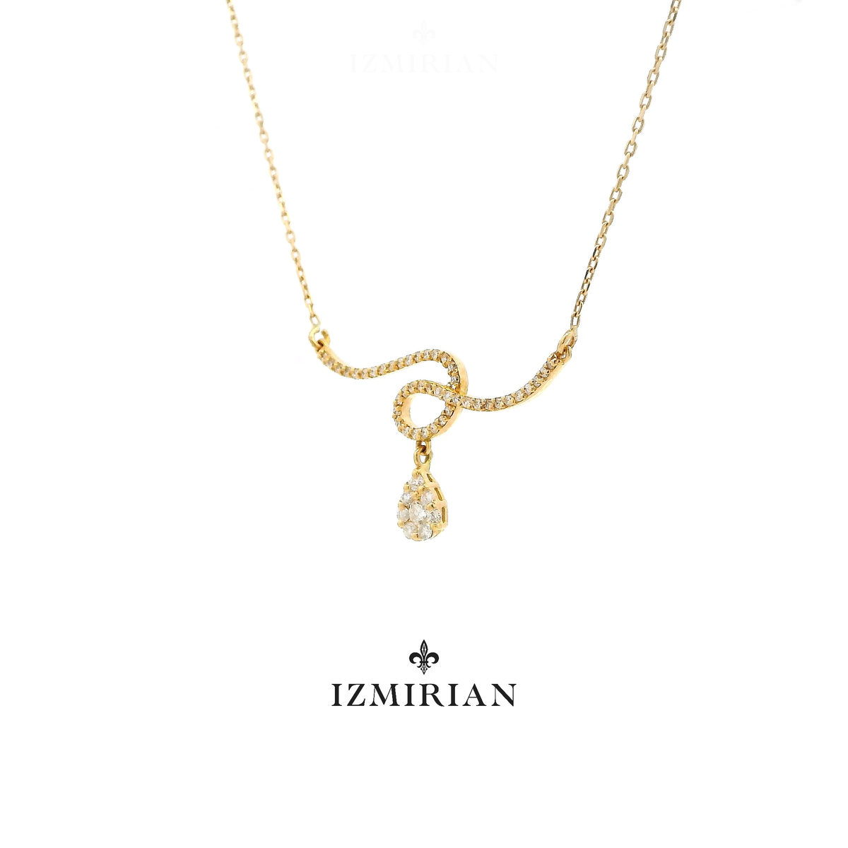 Twist of Light Diamond Necklace